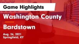 Washington County  vs Bardstown  Game Highlights - Aug. 26, 2021