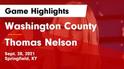 Washington County  vs Thomas Nelson  Game Highlights - Sept. 28, 2021
