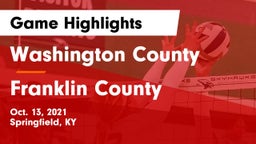 Washington County  vs Franklin County  Game Highlights - Oct. 13, 2021