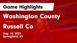 Washington County  vs Russell Co Game Highlights - Aug. 15, 2023