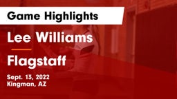 Lee Williams  vs Flagstaff  Game Highlights - Sept. 13, 2022