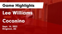Lee Williams  vs Coconino  Game Highlights - Sept. 14, 2022