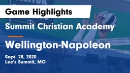 Summit Christian Academy vs Wellington-Napoleon  Game Highlights - Sept. 28, 2020