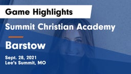 Summit Christian Academy vs Barstow Game Highlights - Sept. 28, 2021