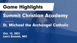 Summit Christian Academy vs St. Michael the Archangel Catholic  Game Highlights - Oct. 13, 2021