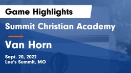 Summit Christian Academy vs Van Horn  Game Highlights - Sept. 20, 2022