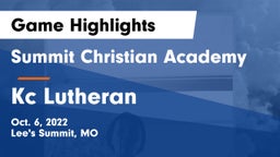 Summit Christian Academy vs Kc Lutheran Game Highlights - Oct. 6, 2022