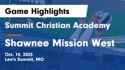Summit Christian Academy vs Shawnee Mission West Game Highlights - Oct. 14, 2023