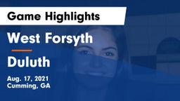 West Forsyth  vs Duluth Game Highlights - Aug. 17, 2021