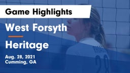 West Forsyth  vs Heritage  Game Highlights - Aug. 28, 2021
