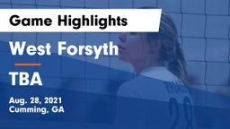 West Forsyth  vs TBA Game Highlights - Aug. 28, 2021