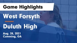 West Forsyth  vs Duluth High Game Highlights - Aug. 28, 2021