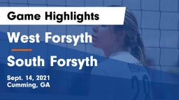 West Forsyth  vs South Forsyth  Game Highlights - Sept. 14, 2021