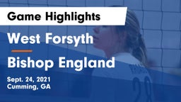 West Forsyth  vs Bishop England Game Highlights - Sept. 24, 2021