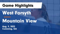 West Forsyth  vs Mountain View  Game Highlights - Aug. 9, 2022