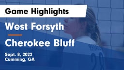 West Forsyth  vs Cherokee Bluff   Game Highlights - Sept. 8, 2022