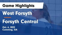 West Forsyth  vs Forsyth Central  Game Highlights - Oct. 6, 2022