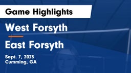 West Forsyth  vs East Forsyth  Game Highlights - Sept. 7, 2023