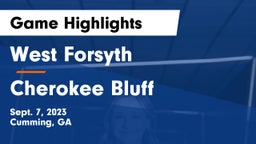 West Forsyth  vs Cherokee Bluff   Game Highlights - Sept. 7, 2023