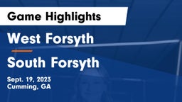West Forsyth  vs South Forsyth  Game Highlights - Sept. 19, 2023