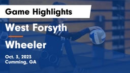 West Forsyth  vs Wheeler Game Highlights - Oct. 3, 2023