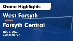 West Forsyth  vs Forsyth Central  Game Highlights - Oct. 5, 2023