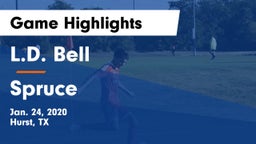 L.D. Bell vs Spruce  Game Highlights - Jan. 24, 2020