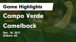 Campo Verde  vs Camelback  Game Highlights - Dec. 18, 2017