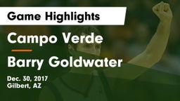 Campo Verde  vs Barry Goldwater  Game Highlights - Dec. 30, 2017