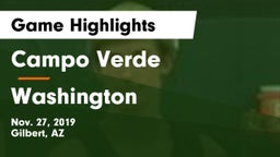 Campo Verde  vs Washington Game Highlights - Nov. 27, 2019