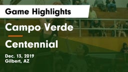 Campo Verde  vs Centennial  Game Highlights - Dec. 13, 2019