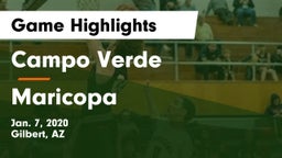Campo Verde  vs Maricopa  Game Highlights - Jan. 7, 2020