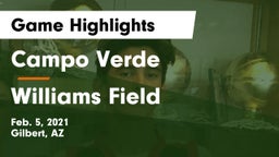 Campo Verde  vs Williams Field  Game Highlights - Feb. 5, 2021