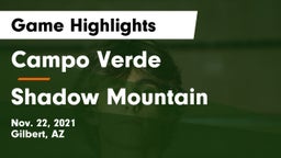 Campo Verde  vs Shadow Mountain Game Highlights - Nov. 22, 2021
