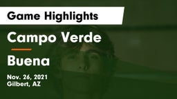 Campo Verde  vs Buena  Game Highlights - Nov. 26, 2021