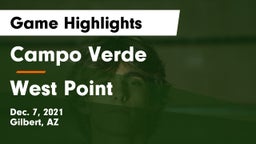 Campo Verde  vs West Point Game Highlights - Dec. 7, 2021
