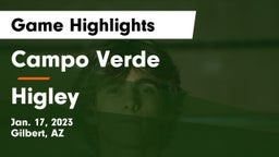 Campo Verde  vs Higley  Game Highlights - Jan. 17, 2023