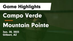 Campo Verde  vs Mountain Pointe  Game Highlights - Jan. 20, 2023