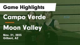 Campo Verde  vs Moon Valley  Game Highlights - Nov. 21, 2023