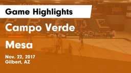 Campo Verde  vs Mesa  Game Highlights - Nov. 22, 2017