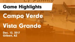 Campo Verde  vs Vista Grande  Game Highlights - Dec. 12, 2017