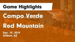Campo Verde  vs Red Mountain  Game Highlights - Dec. 19, 2019