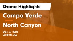 Campo Verde  vs North Canyon Game Highlights - Dec. 6, 2021