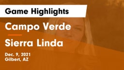 Campo Verde  vs Sierra Linda  Game Highlights - Dec. 9, 2021