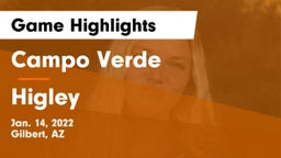 Campo Verde  vs Higley  Game Highlights - Jan. 14, 2022