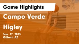 Campo Verde  vs Higley Game Highlights - Jan. 17, 2023