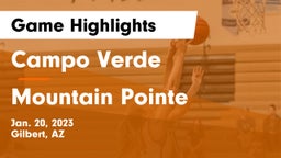 Campo Verde  vs Mountain Pointe  Game Highlights - Jan. 20, 2023