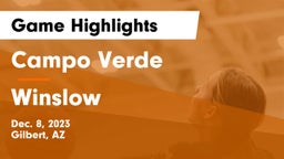 Campo Verde  vs Winslow Game Highlights - Dec. 8, 2023