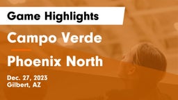 Campo Verde  vs Phoenix North  Game Highlights - Dec. 27, 2023