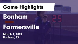 Bonham  vs Farmersville  Game Highlights - March 1, 2023